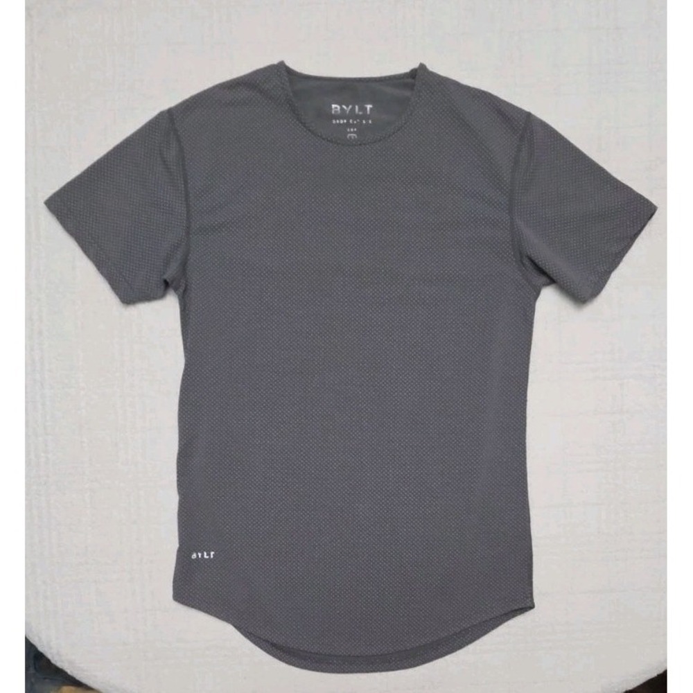 Bylt Short Sleeve Drop Cut Lux Men's Small Blue T-Shirt